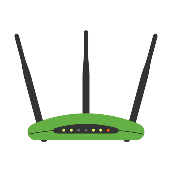 Wi-fi modem router isolated
