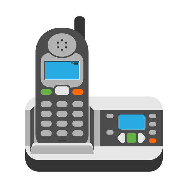 Kantoor telefoon vectorillustratie. — Stockvector