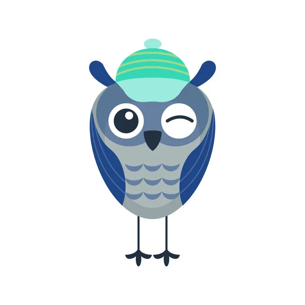 Cartoon owl vector isolated — Stock Vector