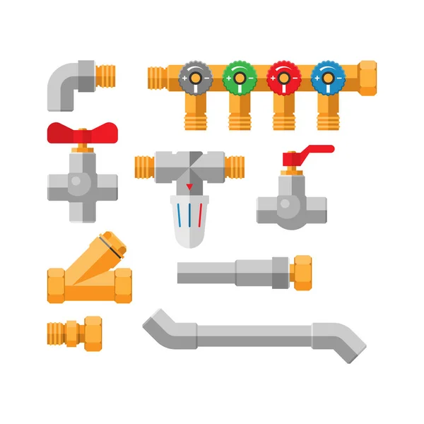 Pijpen vector pictogrammen geïsoleerd. — Stockvector