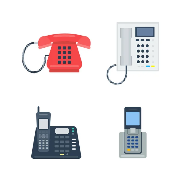 Telefoons vector iconen — Stockvector