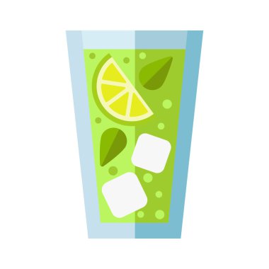 kokteyl cam vektör çizim.