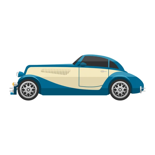 Retro auto vector voertuig. — Stockvector