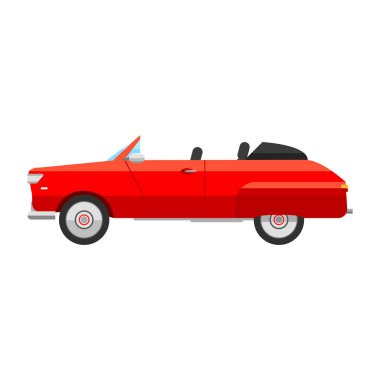 Retro araba vektör araç.