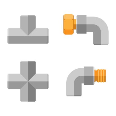 Boruları izole simgeler vektör.