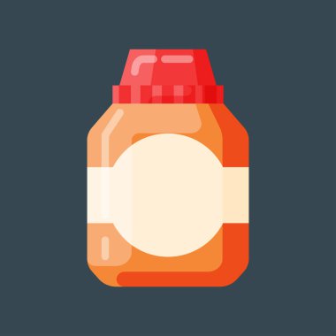 Şişe şablon boş paket kapsayıcı vektör