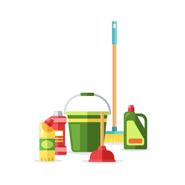 Ev temizlik araçları vektör