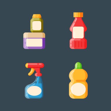 Şişe şablon boş paket kapsayıcı vektör