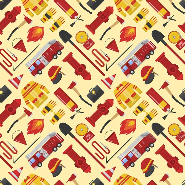 Firefiters desen vektör çizim.