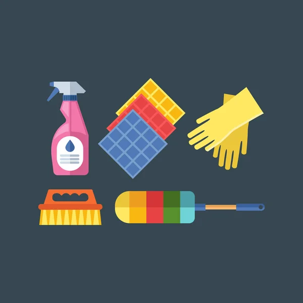 Σπίτι καθαρισμού διάνυσμα εργαλεία — Διανυσματικό Αρχείο