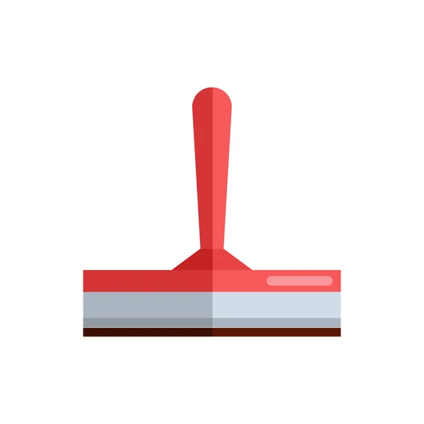 Cleaning housework wash tool squeegee flat vector — Stock Vector