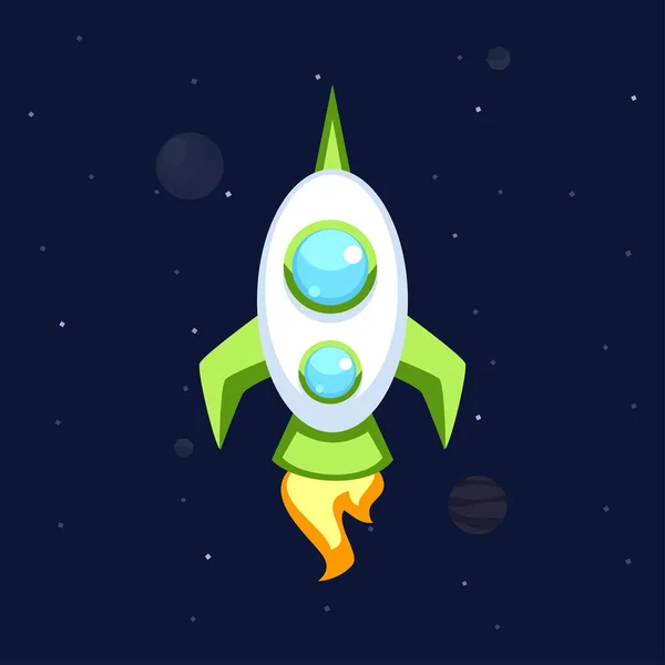 Raket vector iconen — Stockvector