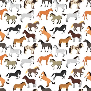 Pürüzsüz desenli düz bir at..