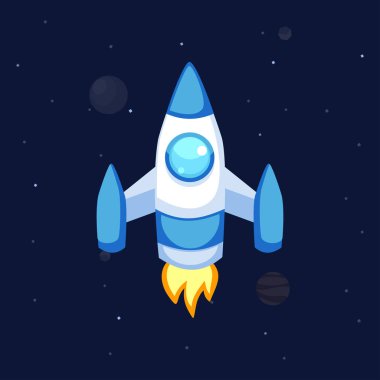 Roket vektör simgeler