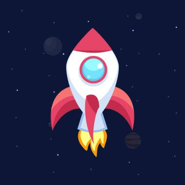 Roket vektör simgeler