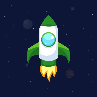 Roket vektör simgeler