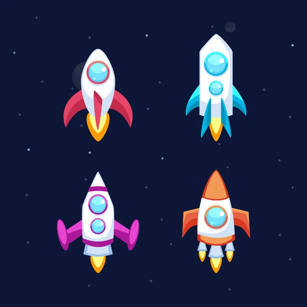 Rocket vector icons — Stock Vector