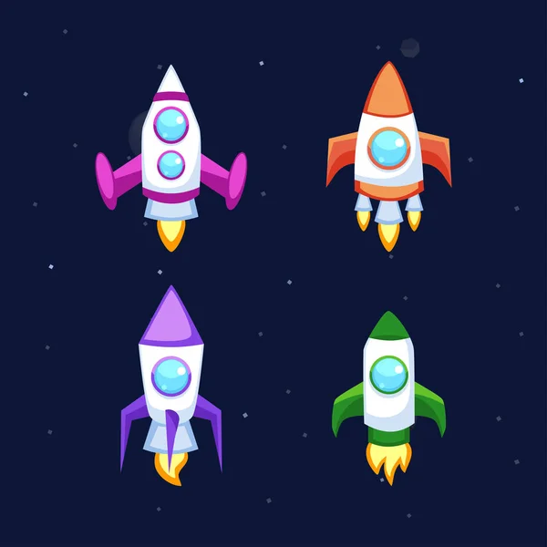 Rocket vector icons — Stock Vector
