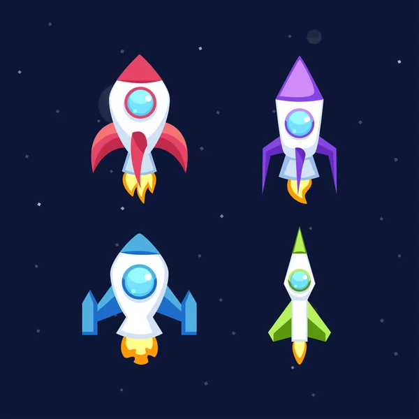 Rocket vector icons — Stock Vector