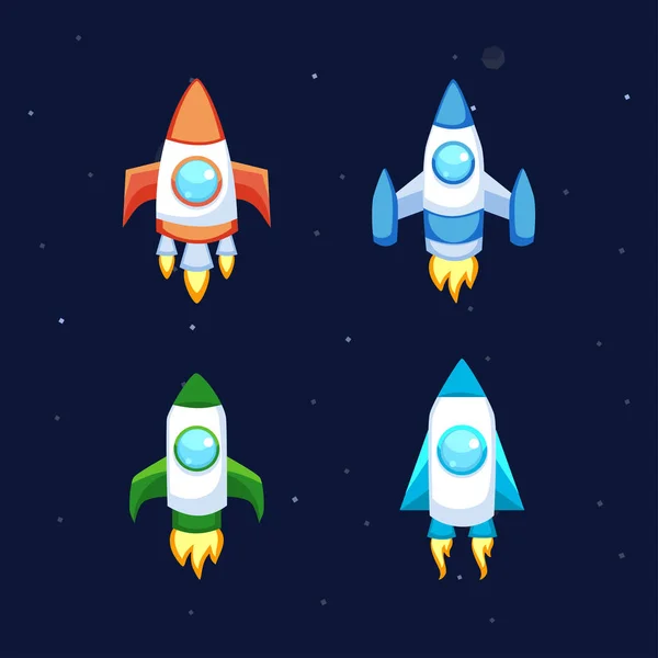 Rocket vector icons — Stock Vector