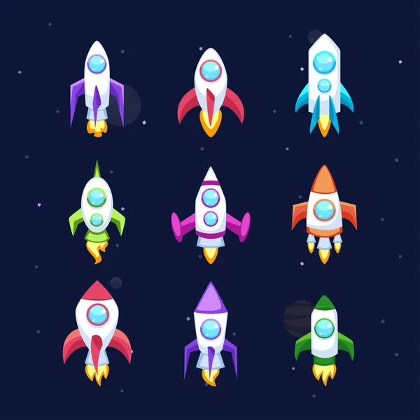 Rocket vector icons — Stock Vector