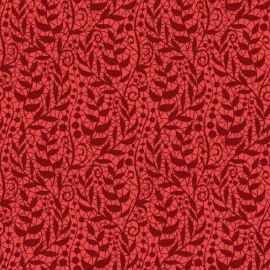 Çiçek desenli vektör çizimi