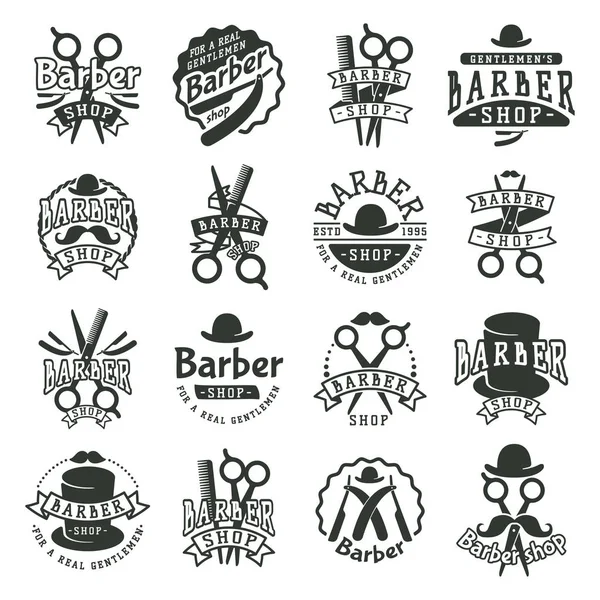 Barber badge vector illustration. — Stock Vector