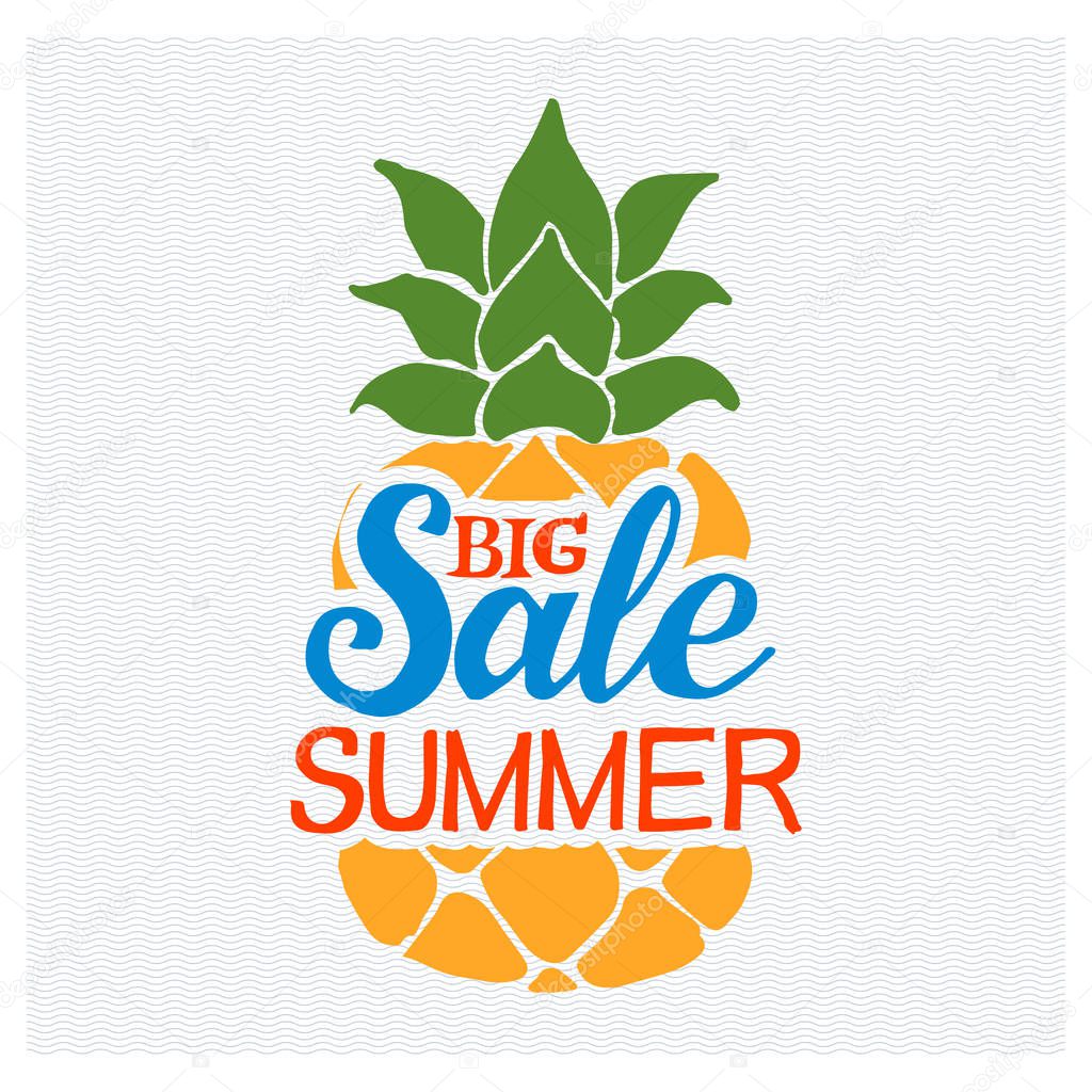 Summer sale badge vector.