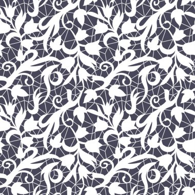 Çiçek desenli vektör çizimi