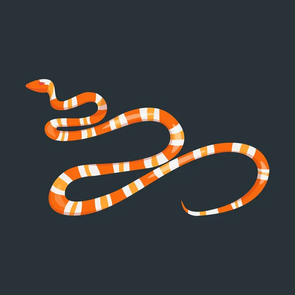 Kígyó hüllő rajzfilm vektor — Stock Vector