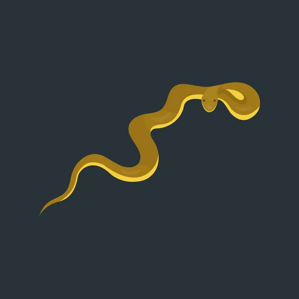 Зміїна рептилія мультфільм вектор — стоковий вектор