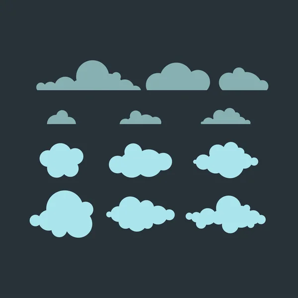 Nube vector icono . — Vector de stock