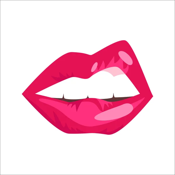 Векторная иллюстрация губ женщины . — стоковый вектор
