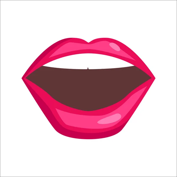 Векторная иллюстрация губ женщины . — стоковый вектор