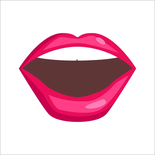 Mujer labios vector ilustración . — Archivo Imágenes Vectoriales