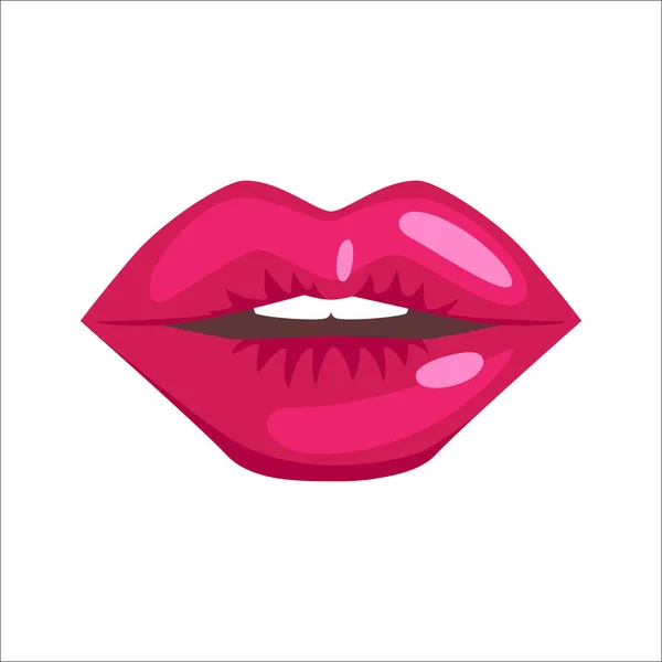 Mujer labios vector ilustración . — Vector de stock