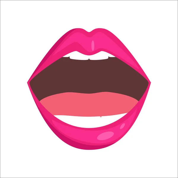 Woman lips vector illustration. — Stock Vector