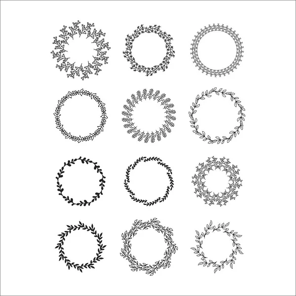 Vetor de decoração de grinalda floral . —  Vetores de Stock