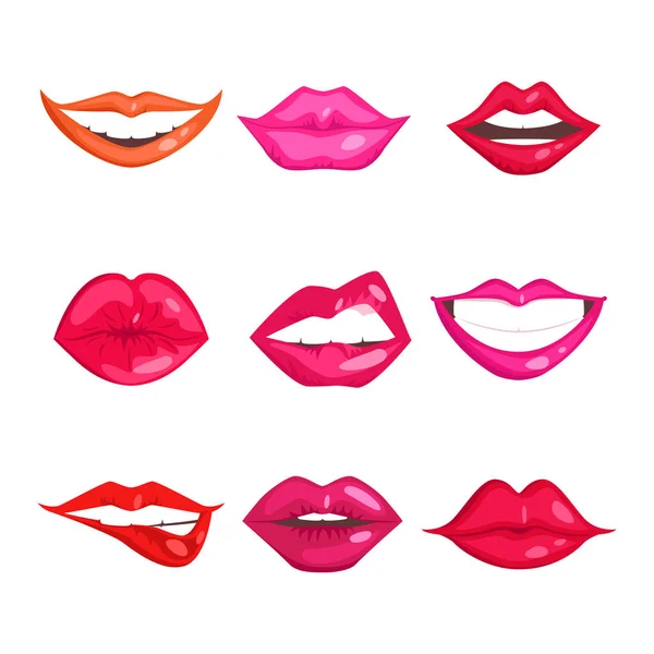 Mujer labios vector ilustración . — Archivo Imágenes Vectoriales