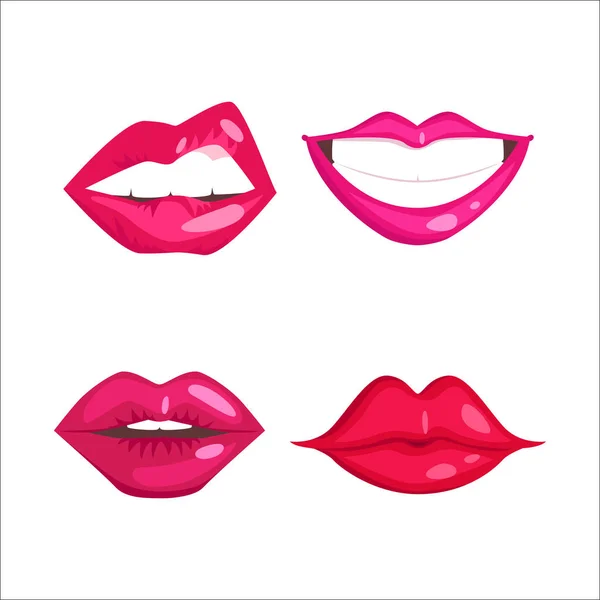 Mujer labios vector ilustración . — Vector de stock