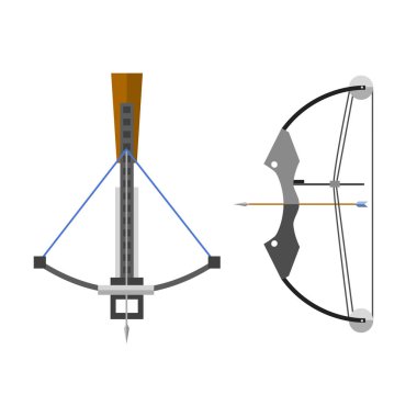 Tatar yayı arbalest vektör çizim