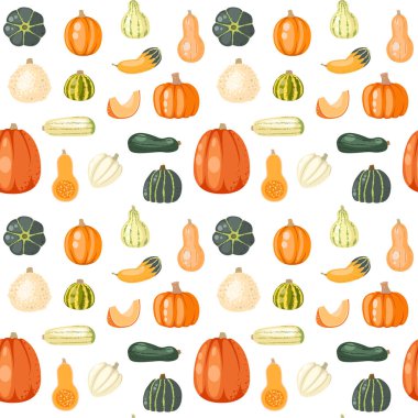 Kabaklar beyaz ile Seamless Modeli