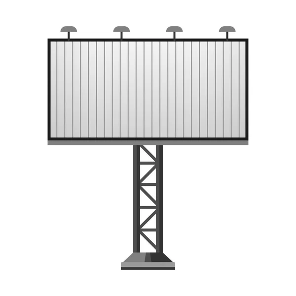 Annonseringen billboard vektorillustration. — Stock vektor