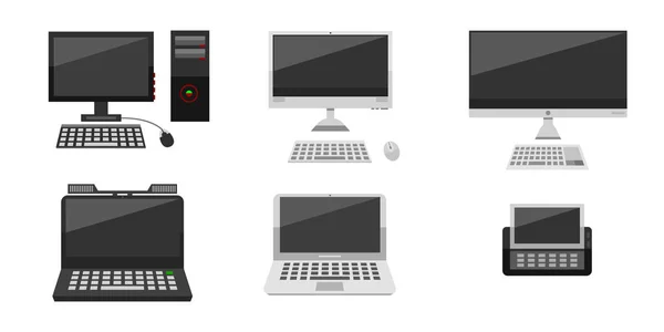 Computer vectorillustratie evolutie. — Stockvector