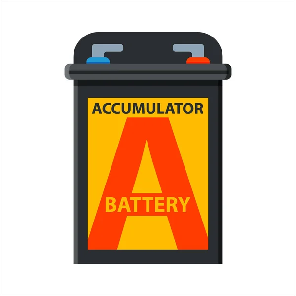 Baterie akumulátor energie elektřiny nástroj vektorové ilustrace. — Stockový vektor
