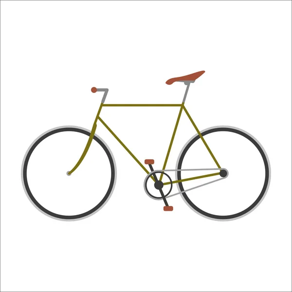 Hipster bicicleta plana vetor ilustração . — Vetor de Stock