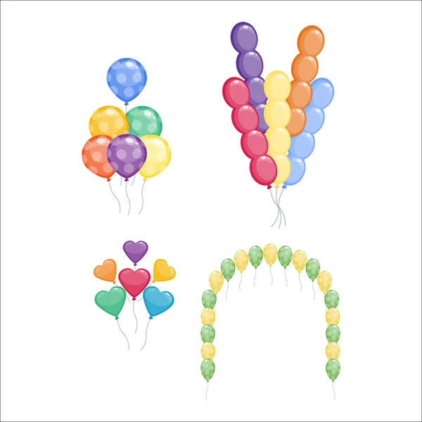 Ensemble de vecteurs de ballons . — Image vectorielle