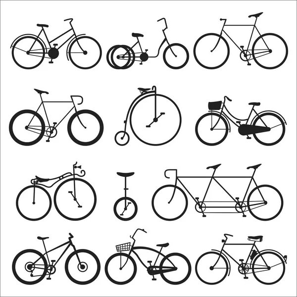 Hipster bicicleta plana vetor ilustração . — Vetor de Stock