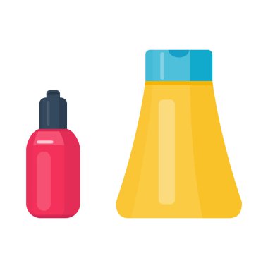 İzole vektör kümesi kozmetik tüpler.