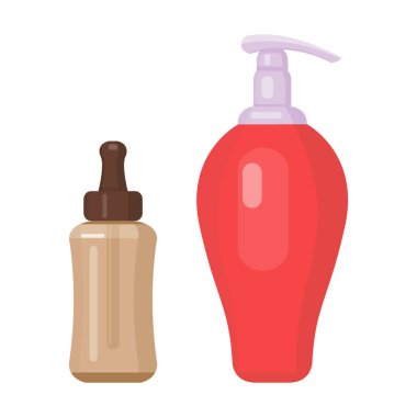 İzole vektör kümesi kozmetik tüpler.